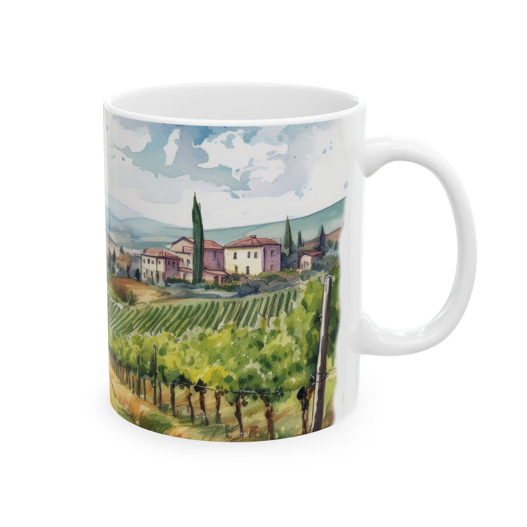 Ceramic Mug- Mediterranean Vineyard