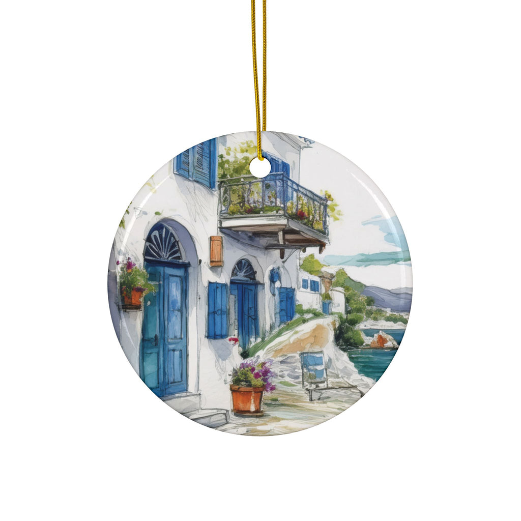 Ceramic Ornament – Mediterranean House