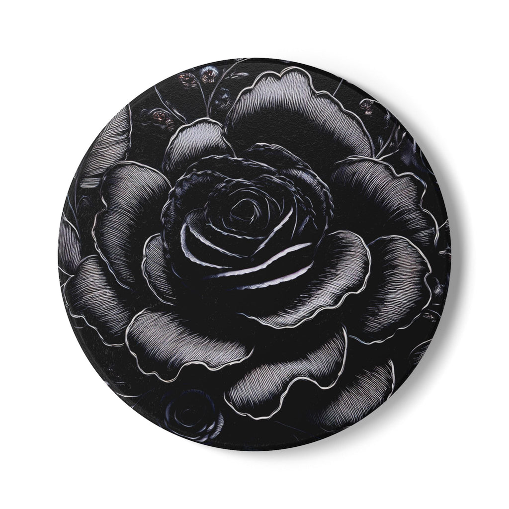 home decor with midnight elegance large rose design