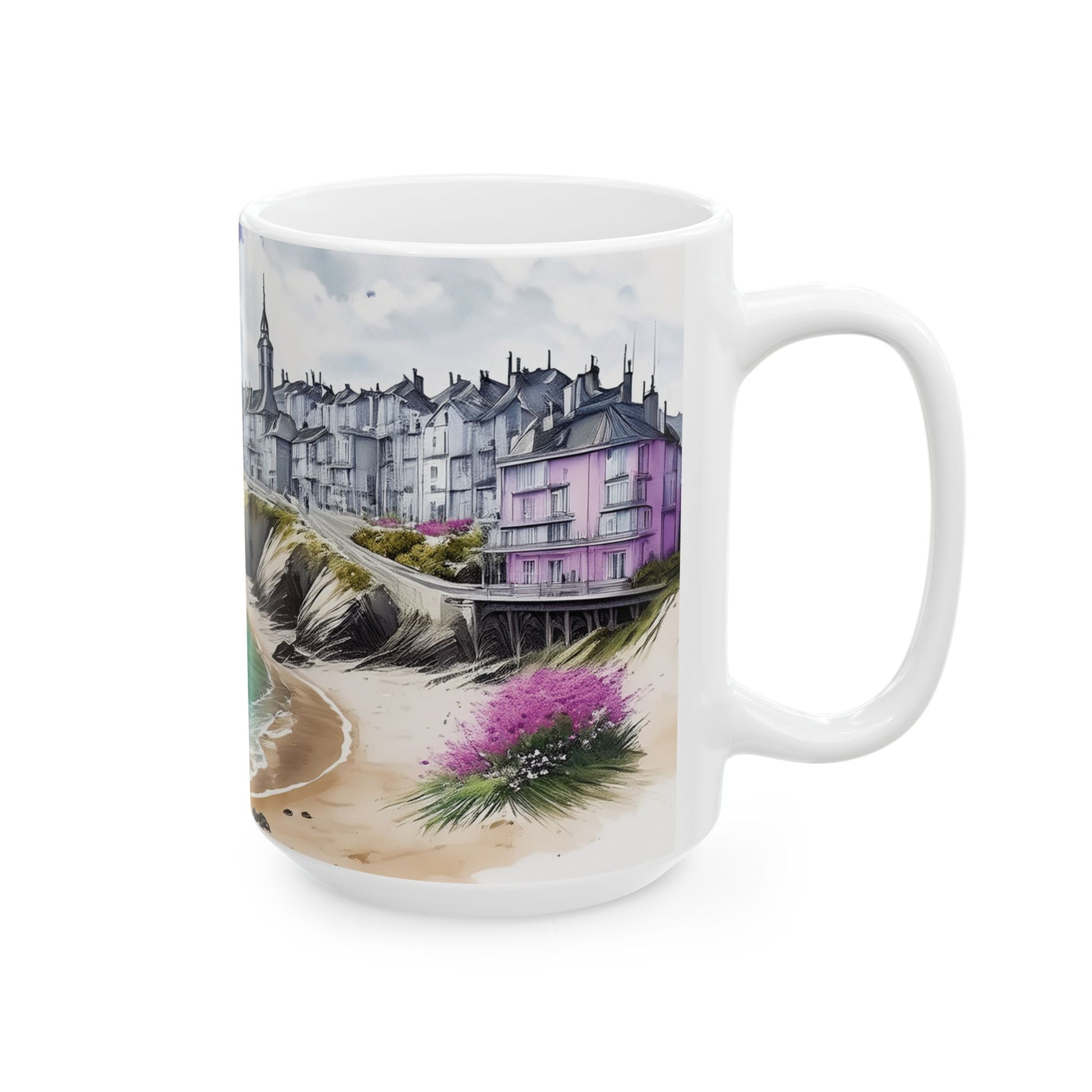 Ceramic Mug – Coastal Village