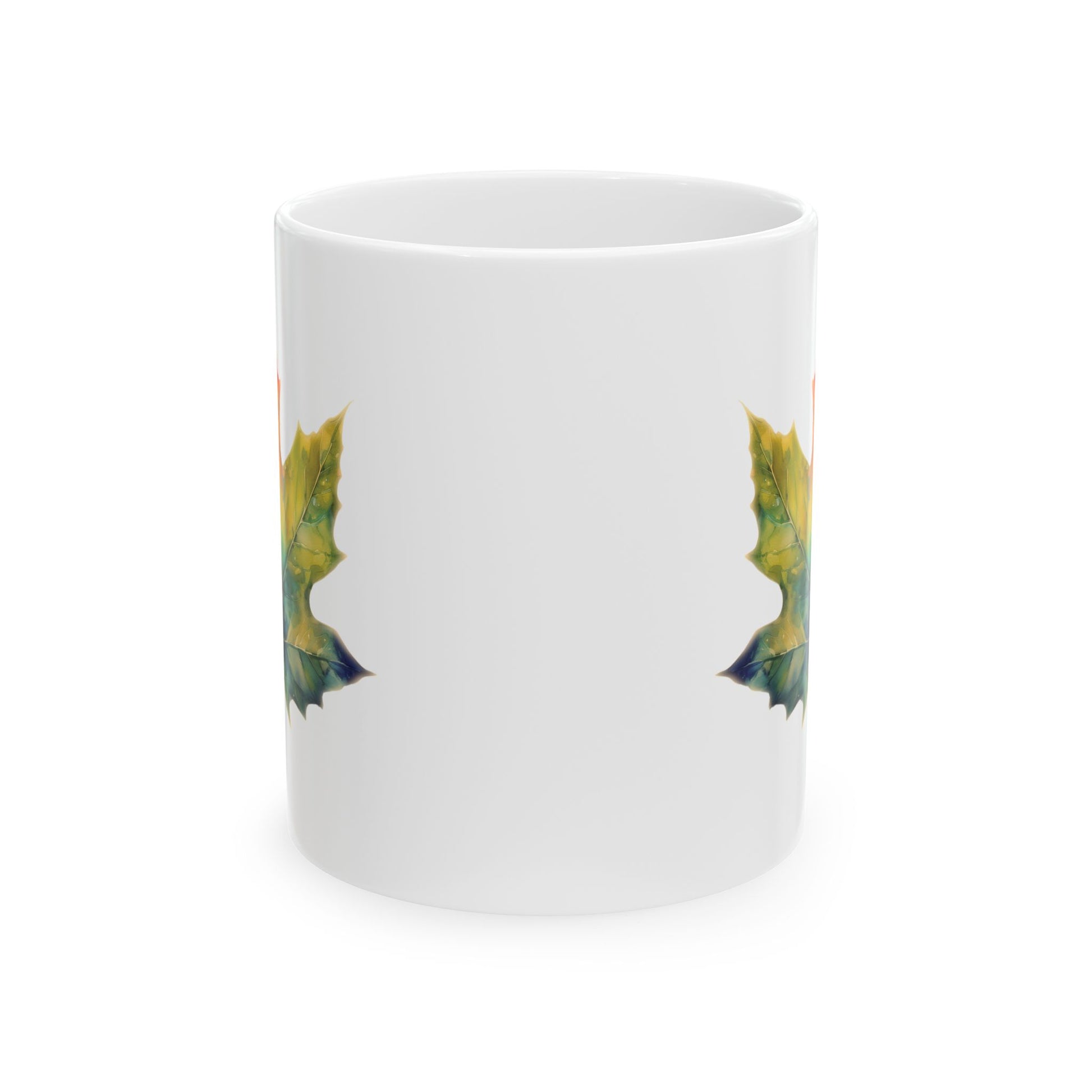 Ceramic Mug - Colorful Maple Leaf