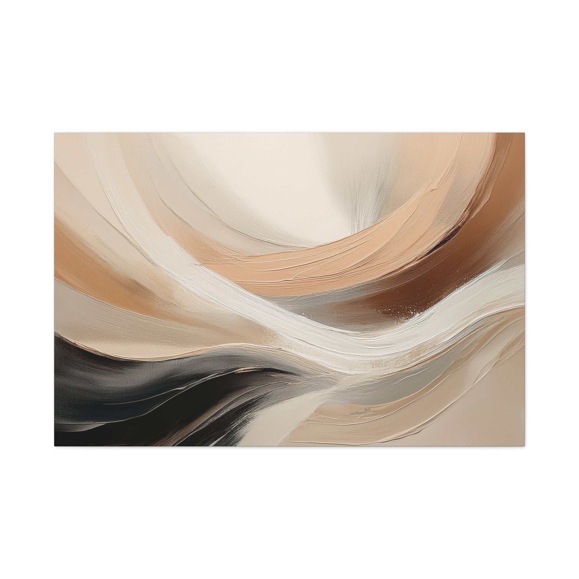 Canvas Wall Art – Modern Beige Waves