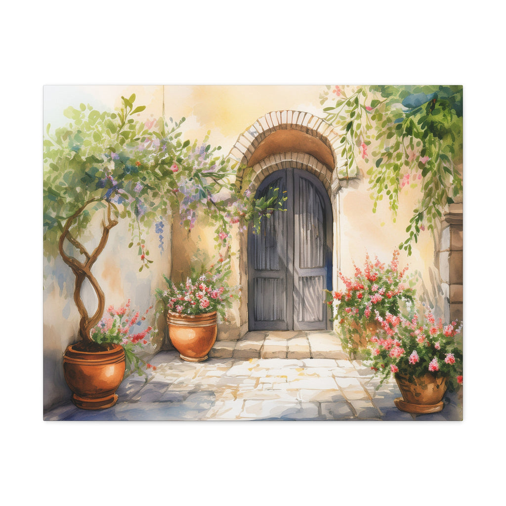 Canvas Wall Art – Italian Courtyard