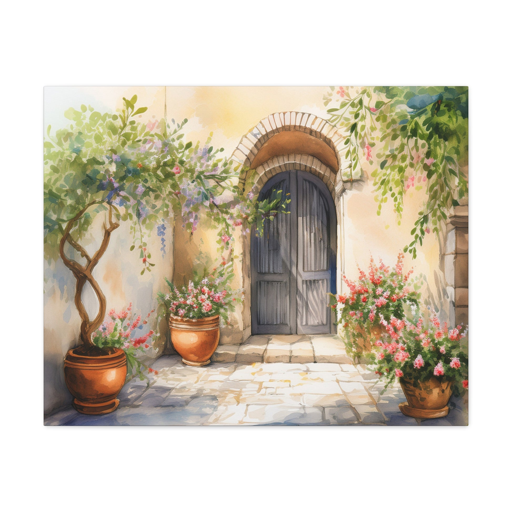 Canvas Wall Art – Italian Courtyard