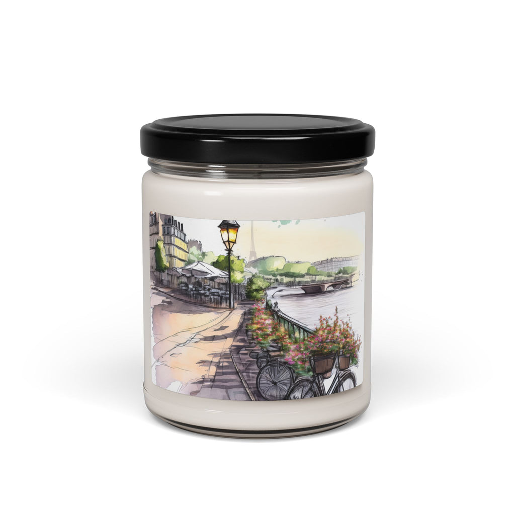 Scented Soy Candle - French Promenade & Bicycle