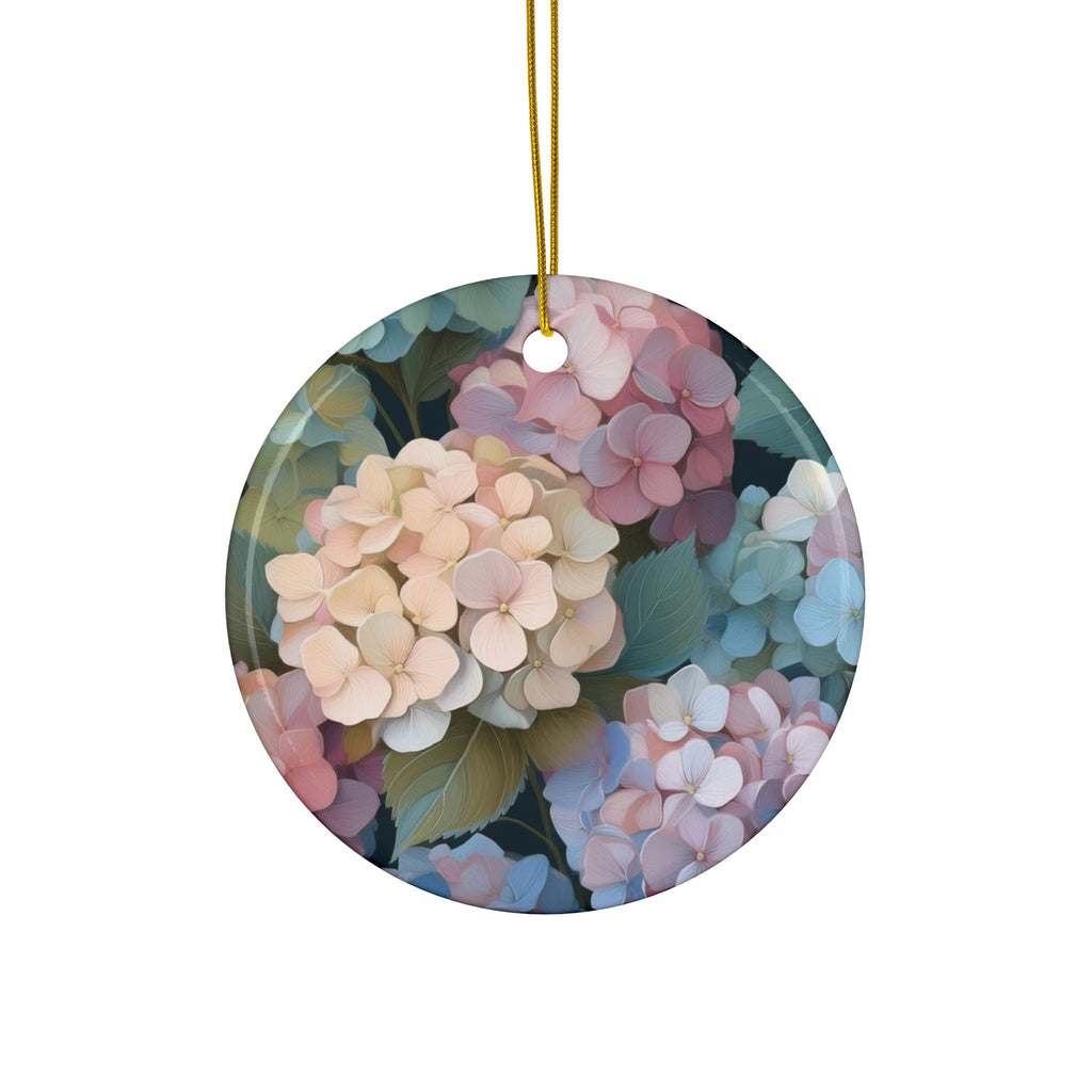 Ceramic Ornament – Colorful Hydrangeas