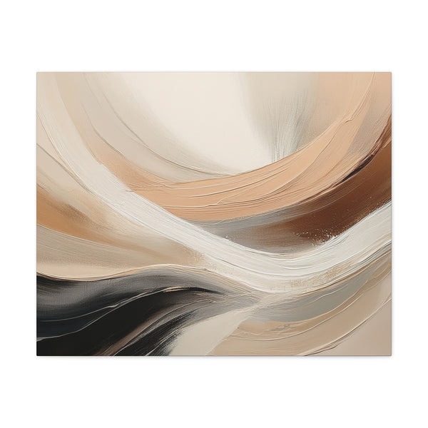 Canvas Wall Art – Modern Beige Waves