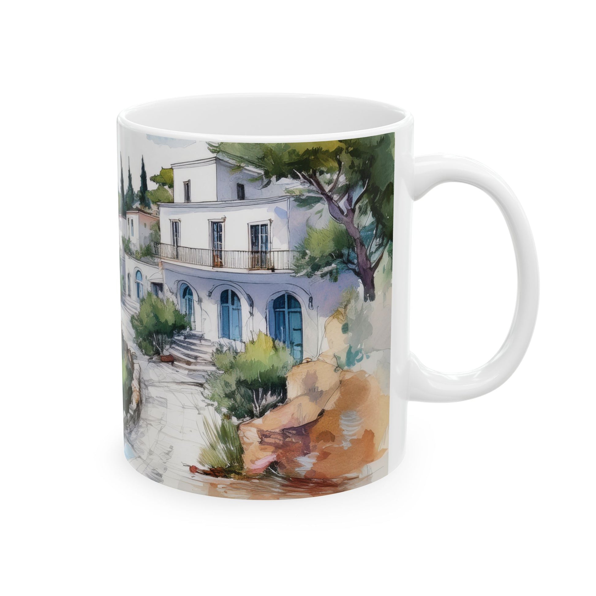 Ceramic Mug – Mediterranean Villa