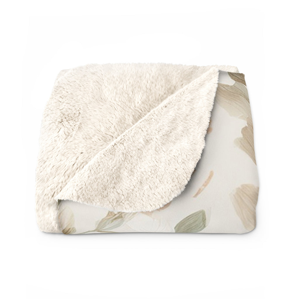 Sherpa Fleece Blanket – Cottage Garden Floral