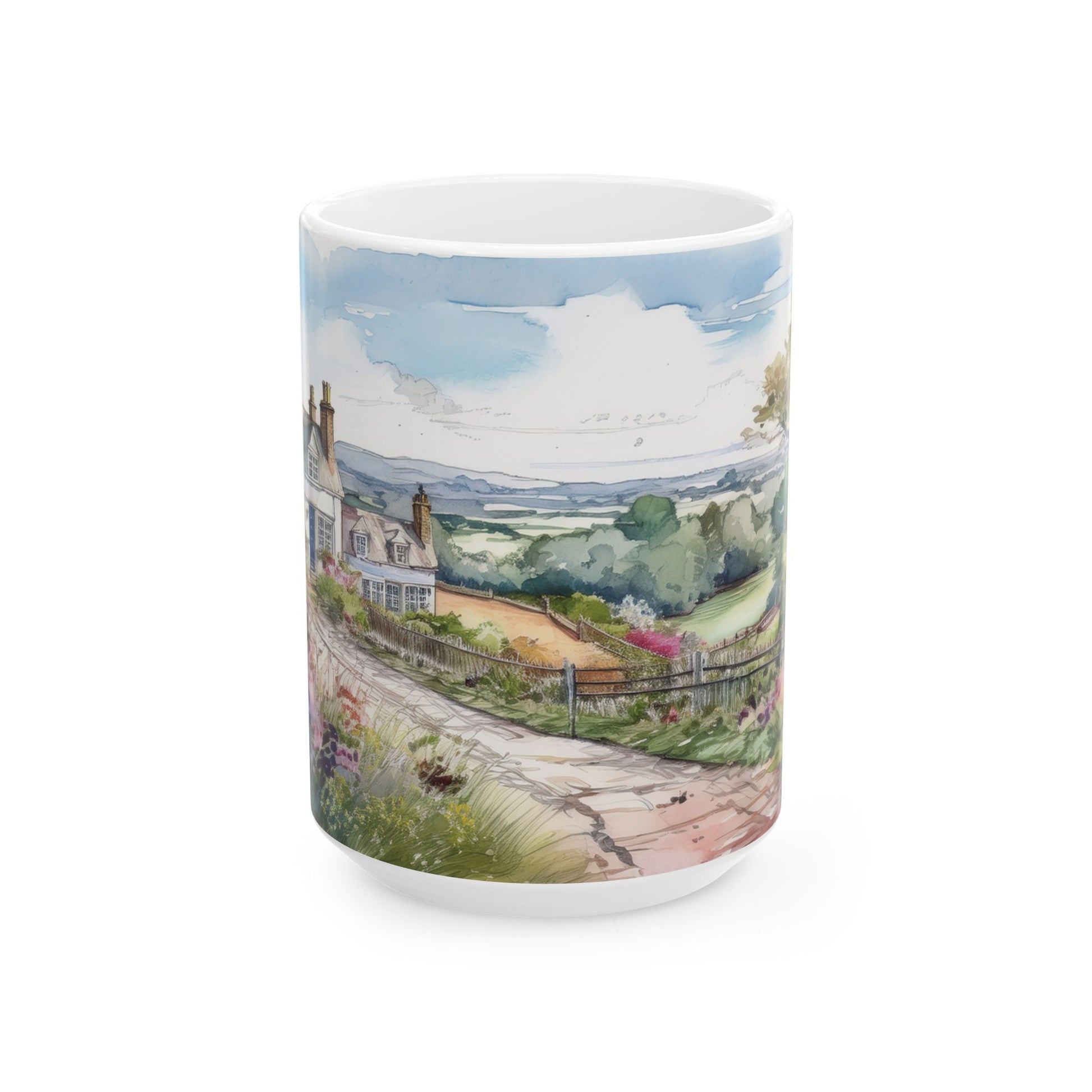 Ceramic Mug – Countryside Garden Path