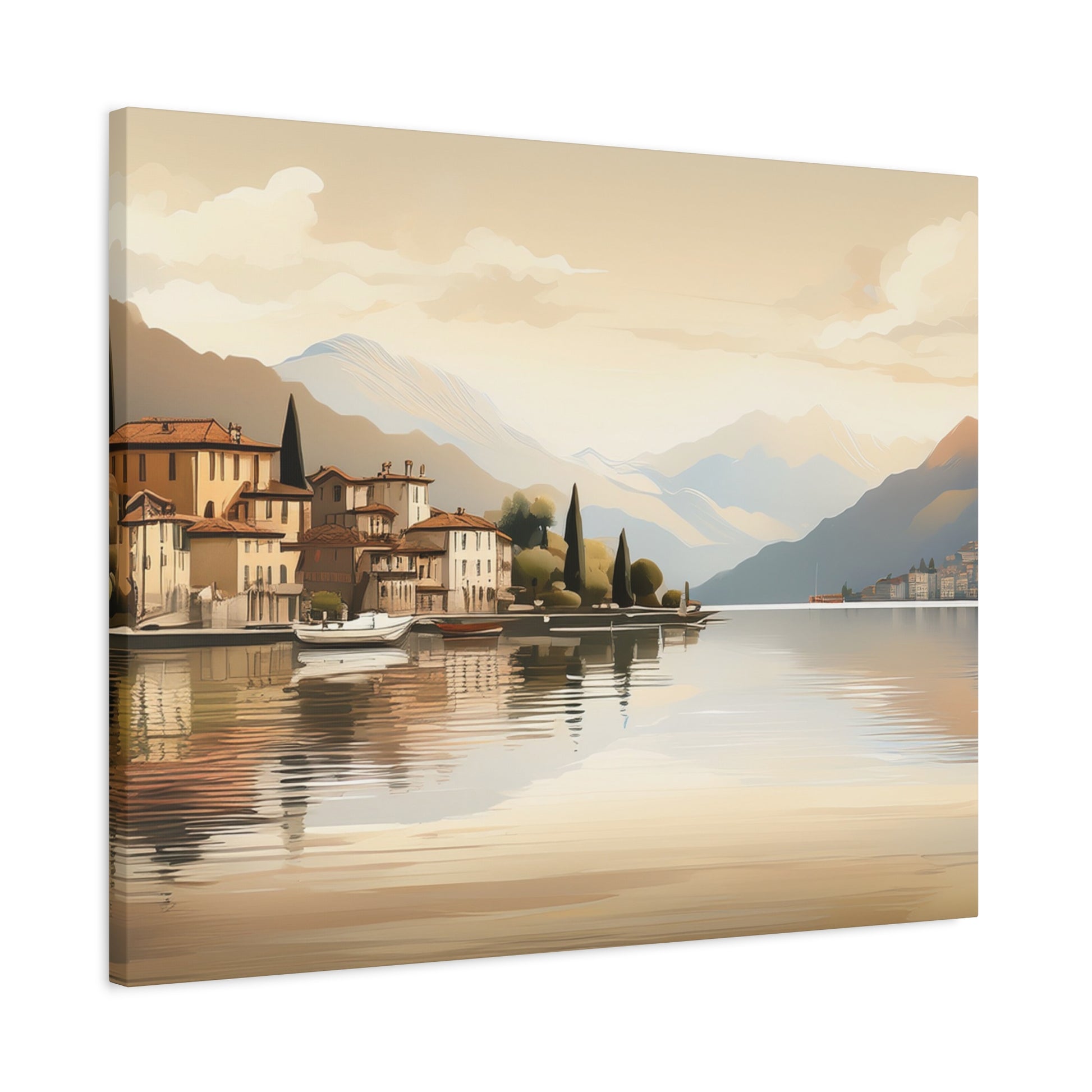 Canvas Wall Art – Lake Como Reflections