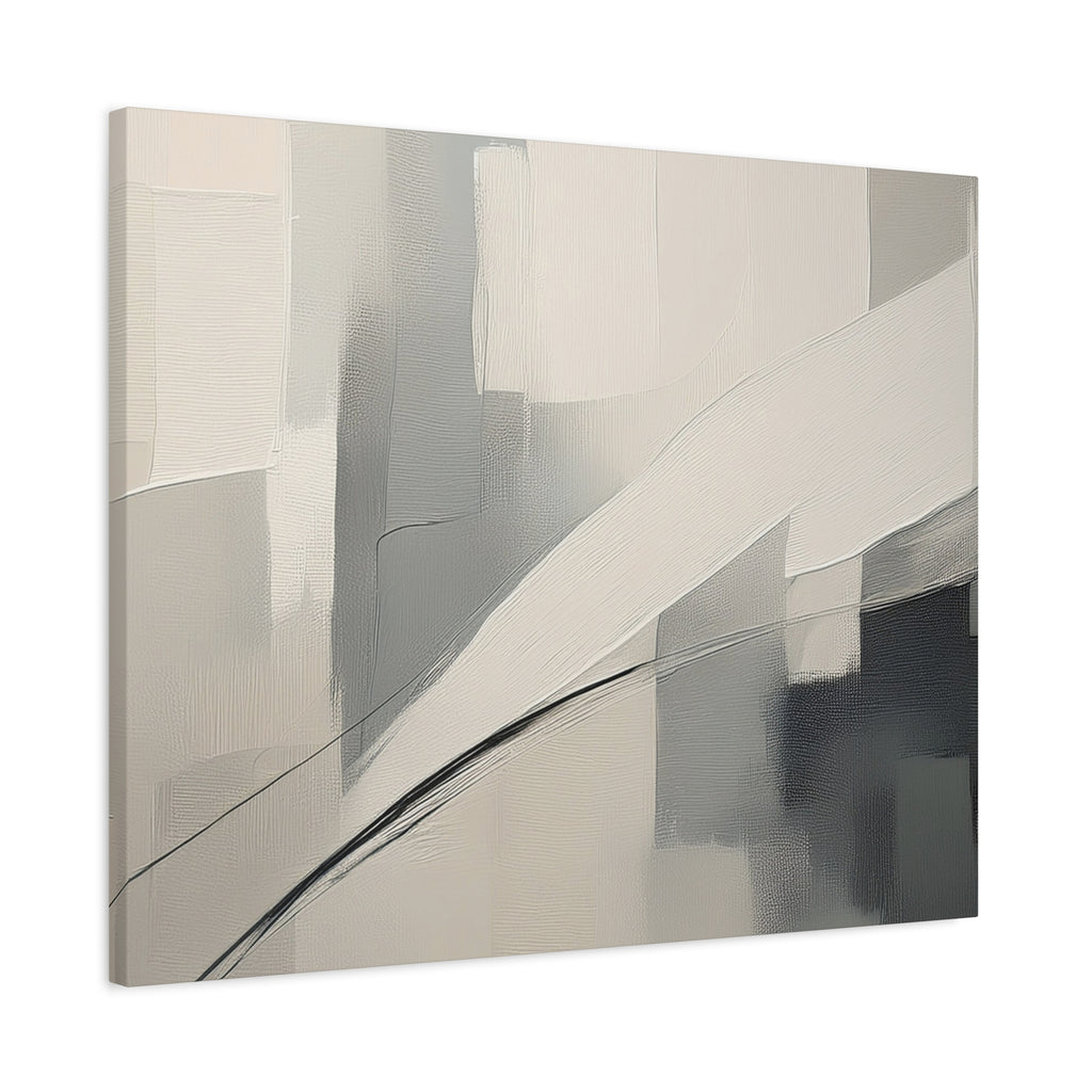 Canvas Wall Art – Soft Abstract Geometry