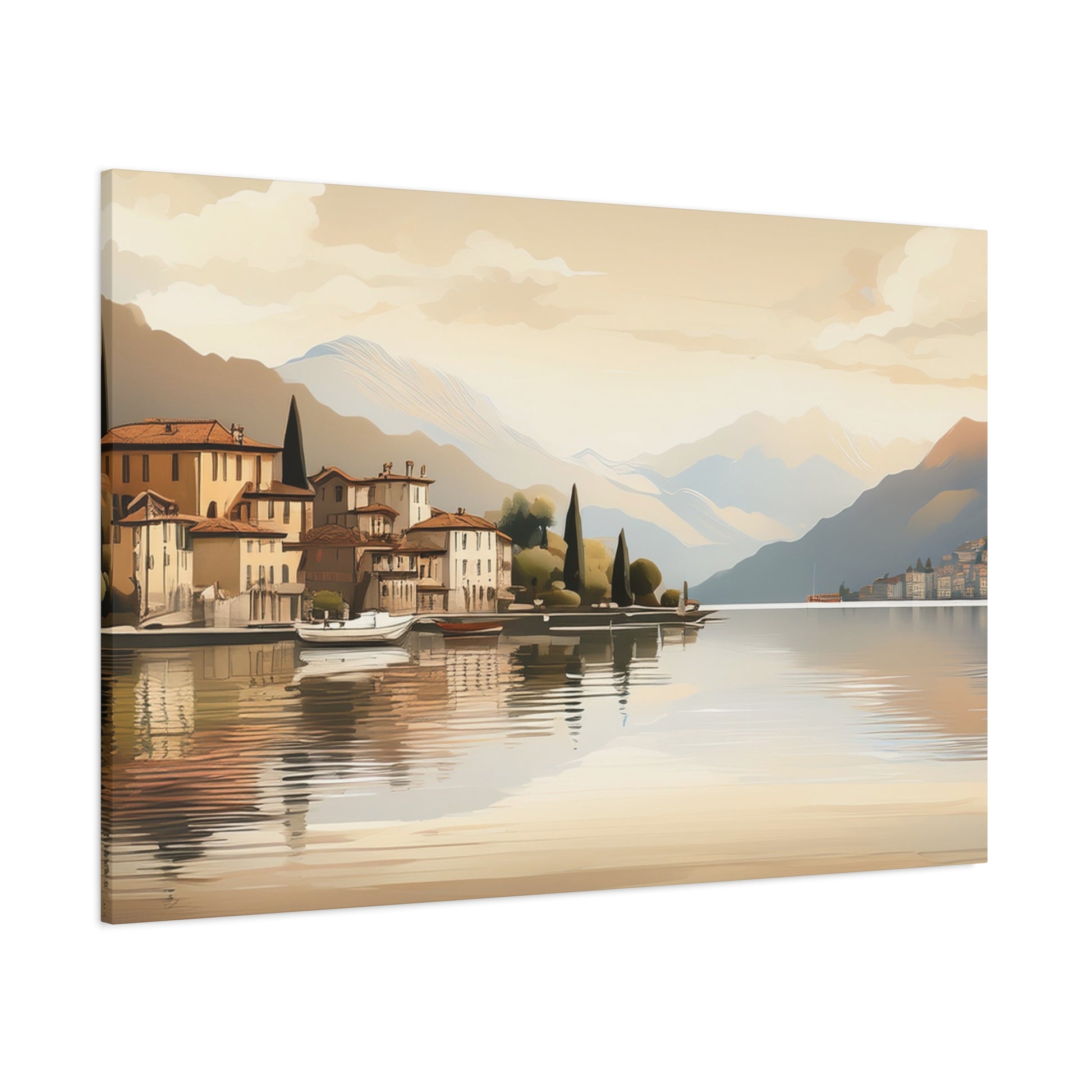 Canvas Wall Art – Lake Como Reflections