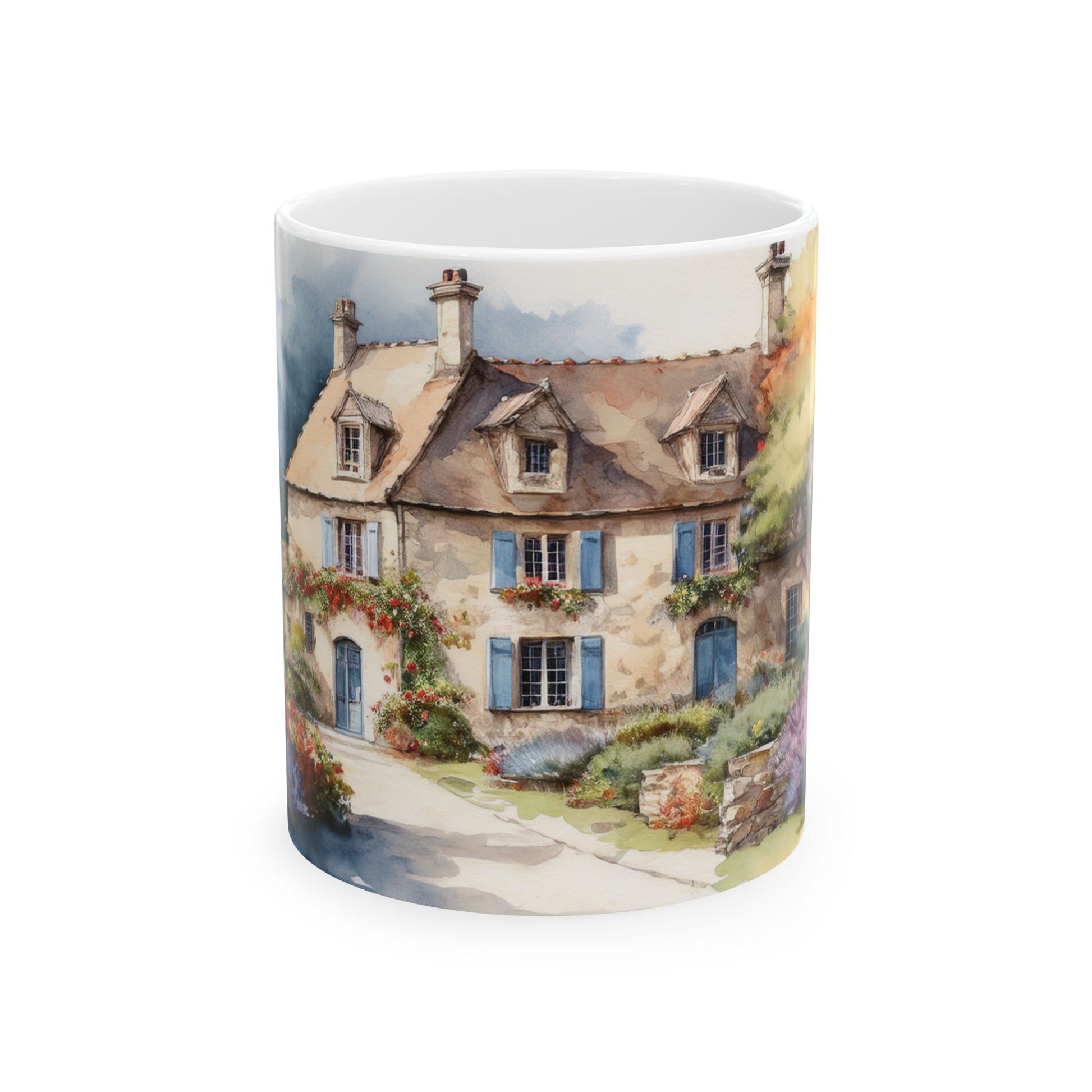 Ceramic Mug – France Countryside Cottage