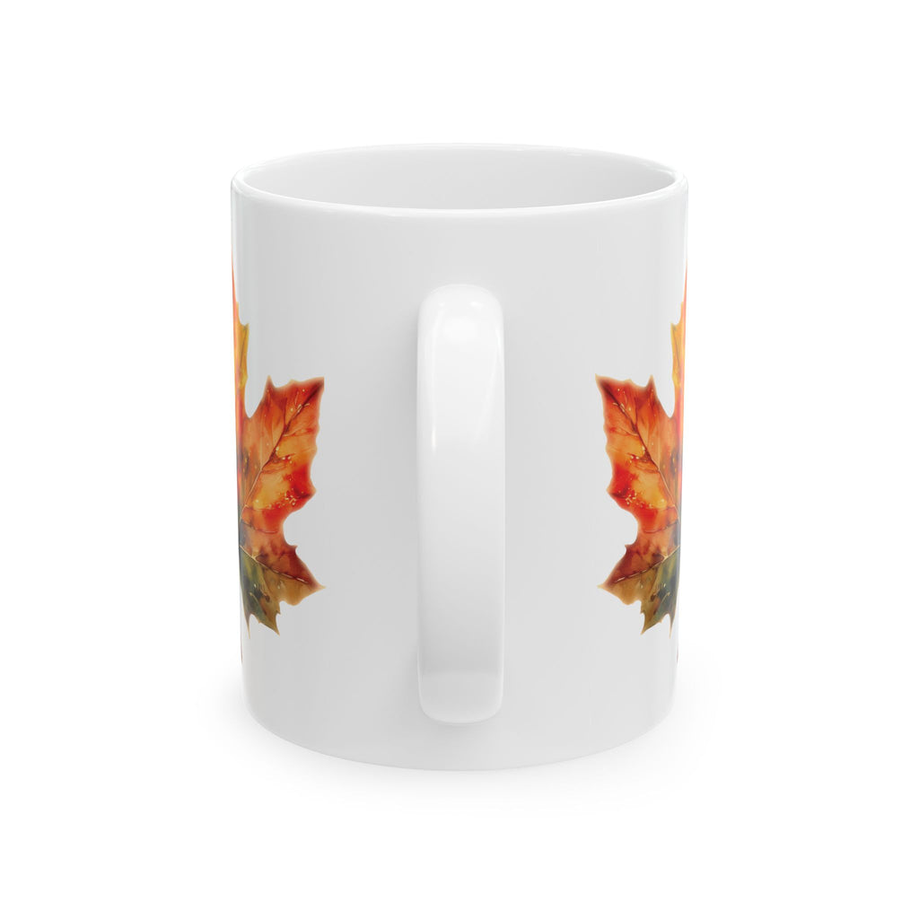 Ceramic Mug - Colorful Maple Leaf