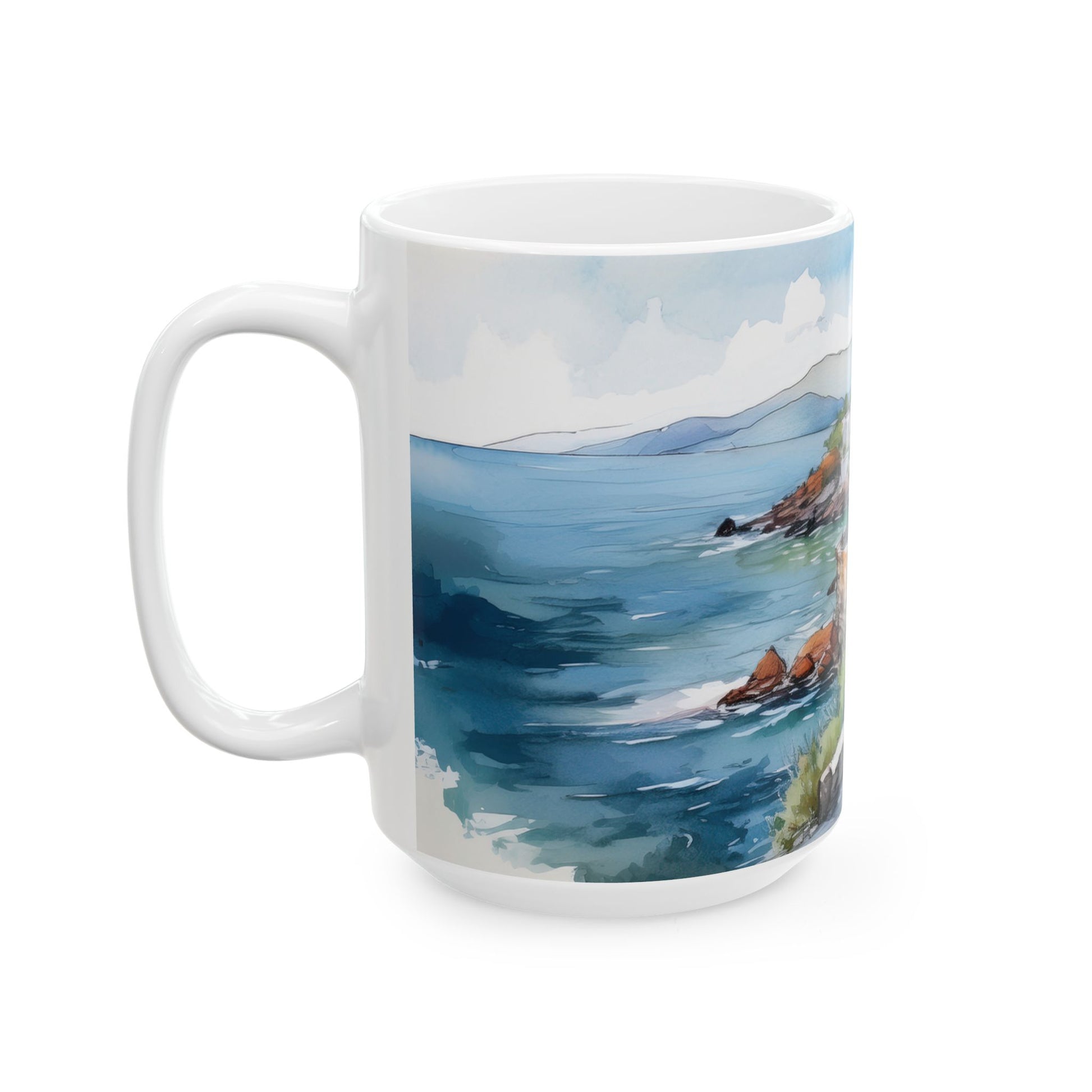 Ceramic Mug – Mediterranean Villa