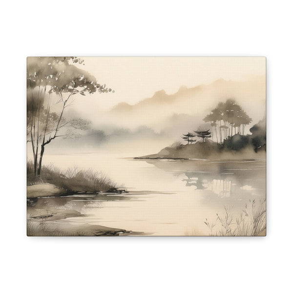 Canvas Wall Art - River in the Mist