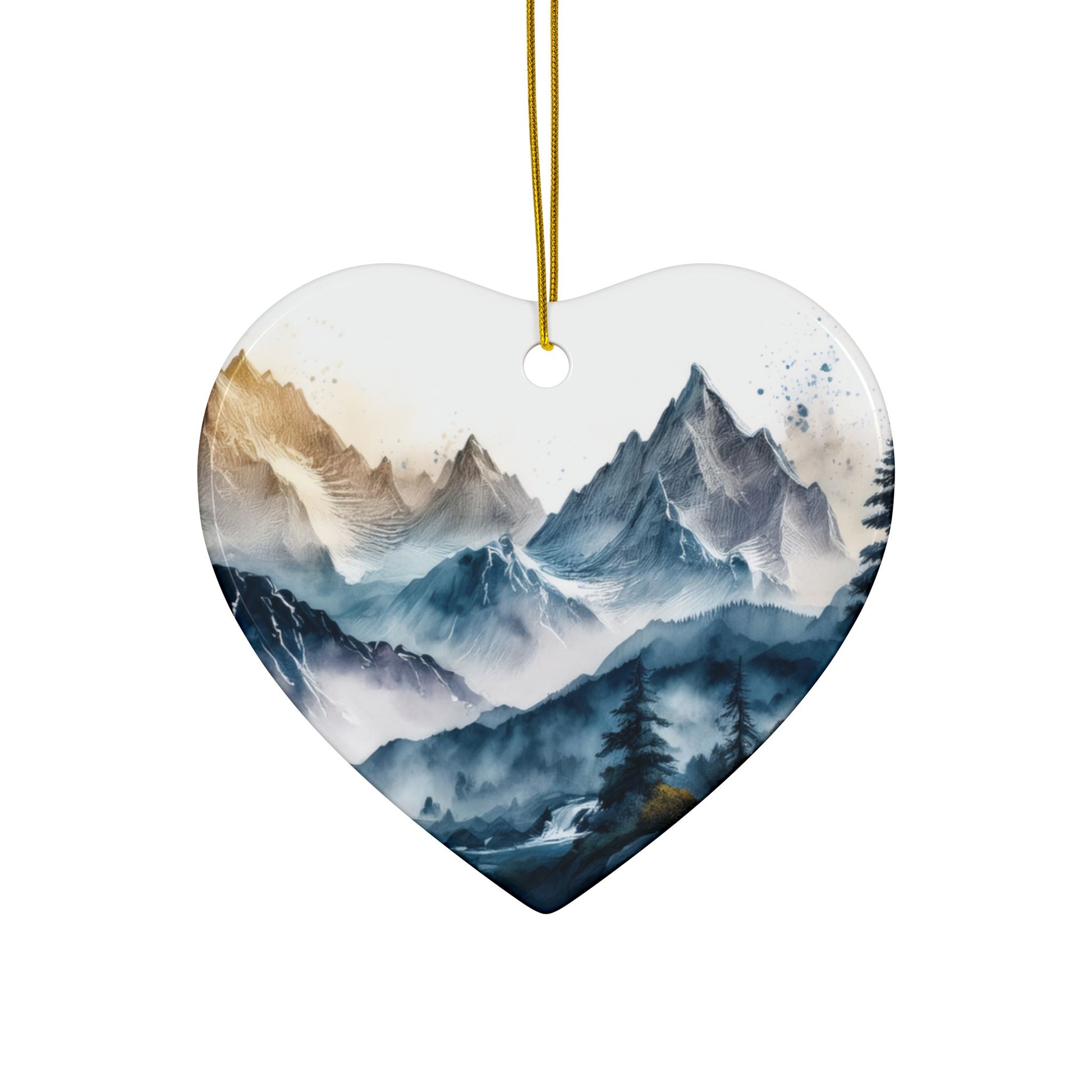 Ceramic Ornament – Scenic Mountains