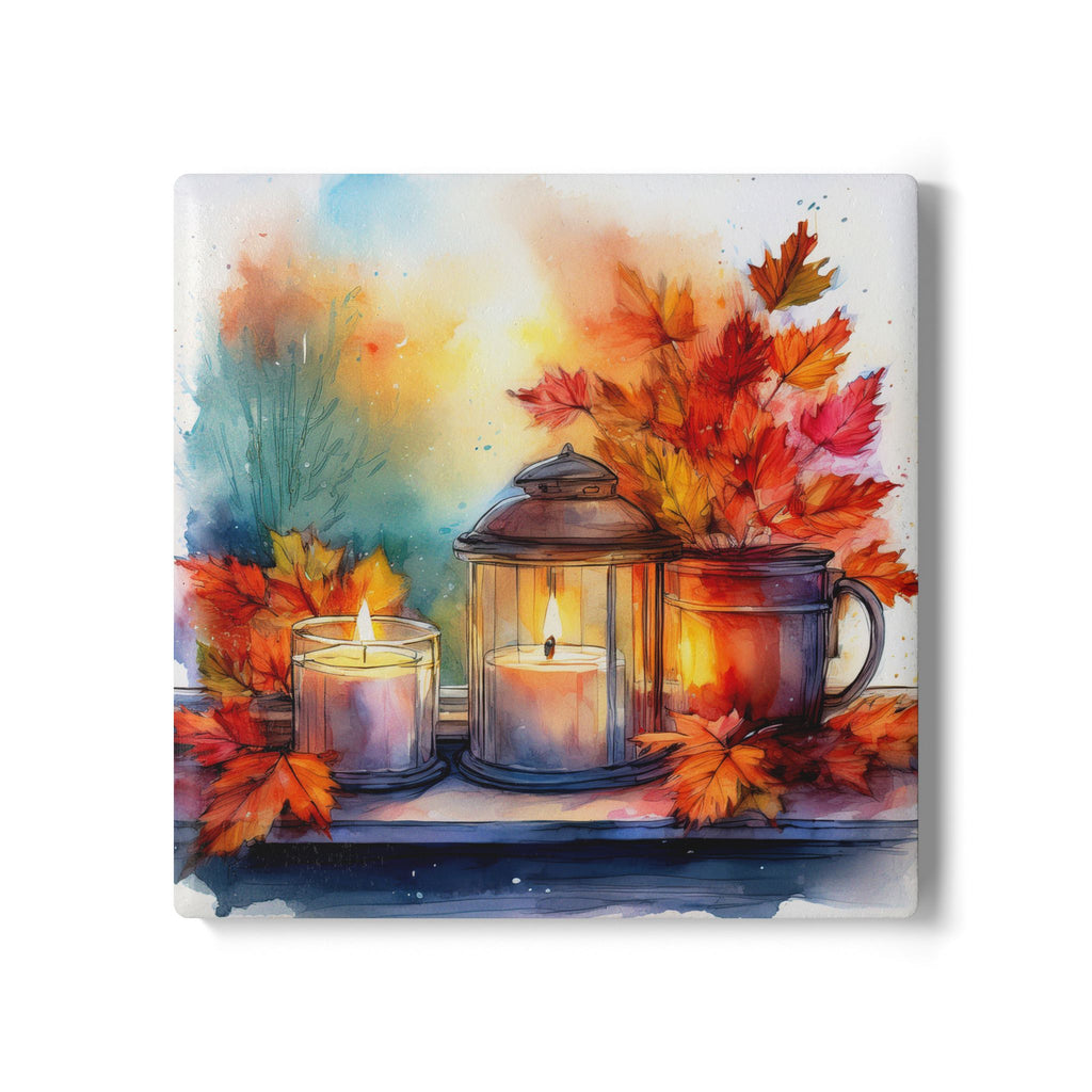 Ceramic Coaster – Candlelight Lantern