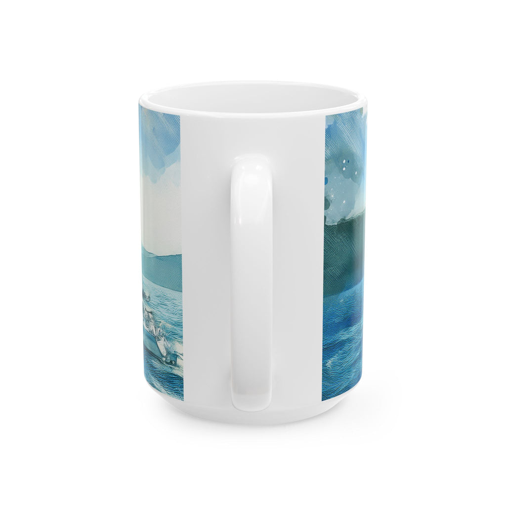 Ceramic Mug – Coastal Sailboats