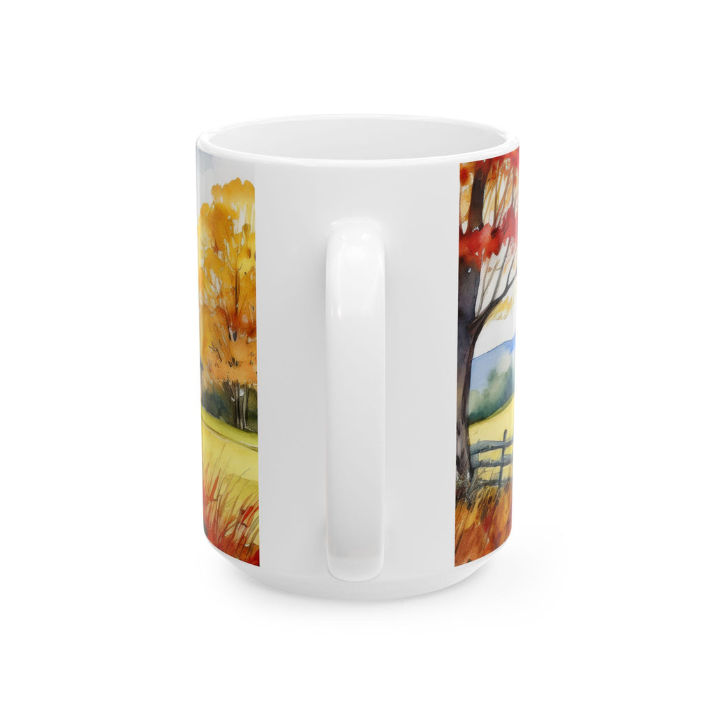 Ceramic Mug – Fall Cottage