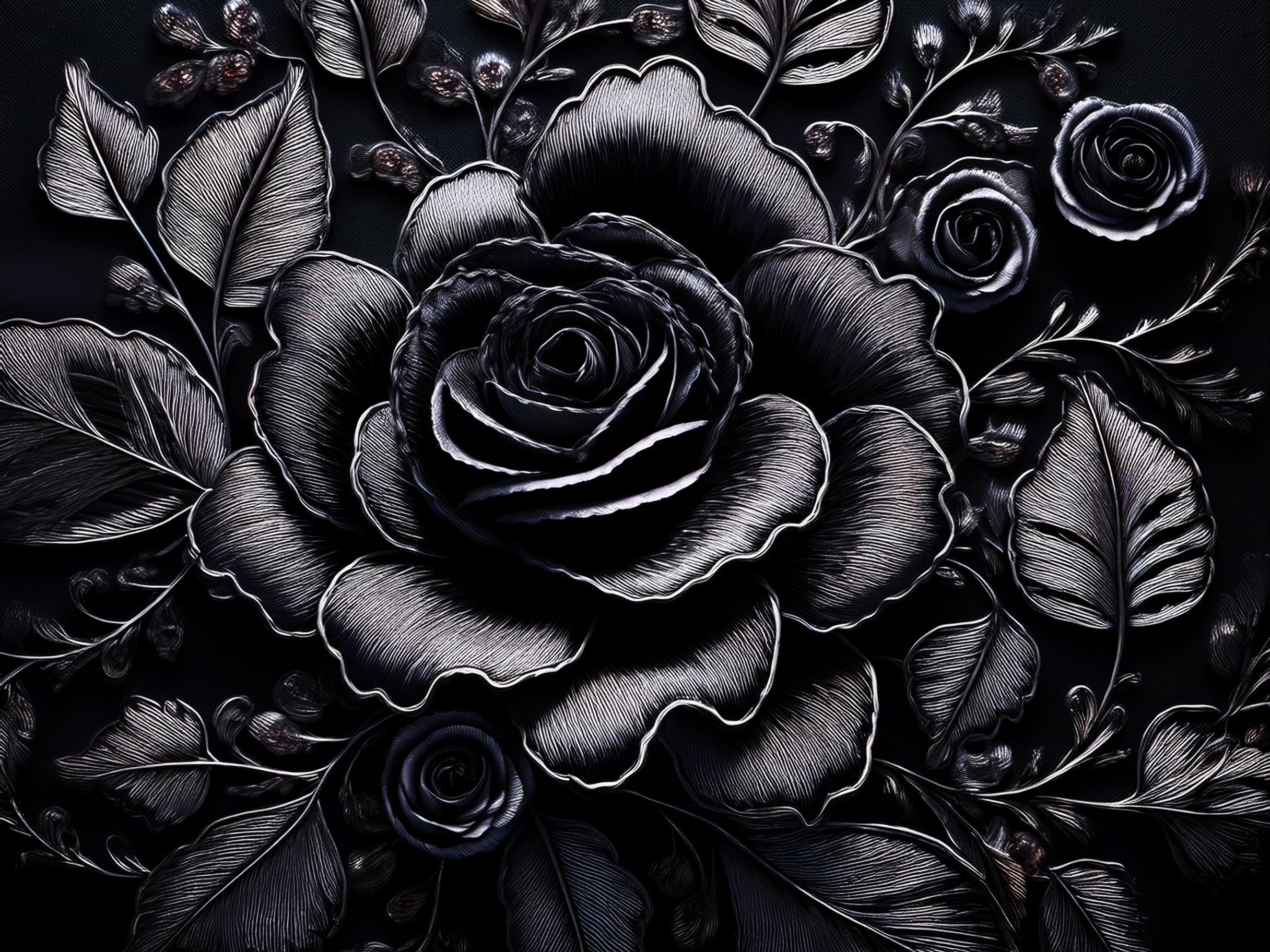 black rose design kjuut design